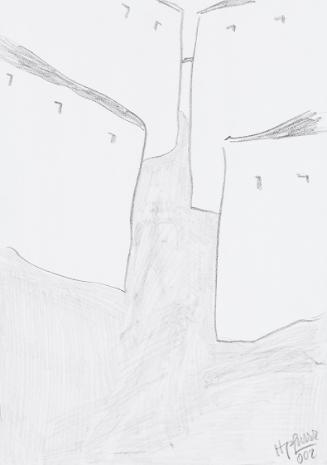 Kurt Hüpfner, Ohne Titel, 2002, Bleistift auf Papier, 29,7 × 21 cm, Privatbesitz, Wien