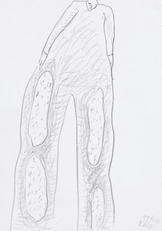 Kurt Hüpfner, Ohne Titel, 2000, Bleistift auf Papier, 29,7 × 21 cm, Privatbesitz, Wien
