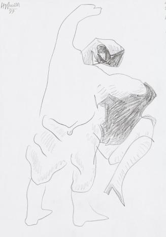 Kurt Hüpfner, Ohne Titel, 1999, Bleistift auf Papier, 29,7 × 21 cm, Privatbesitz, Wien