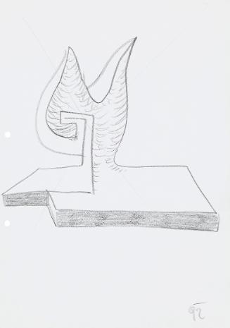 Kurt Hüpfner, Ohne Titel, 1992, Bleistift auf Papier, 29,7 × 21 cm, Privatbesitz, Wien