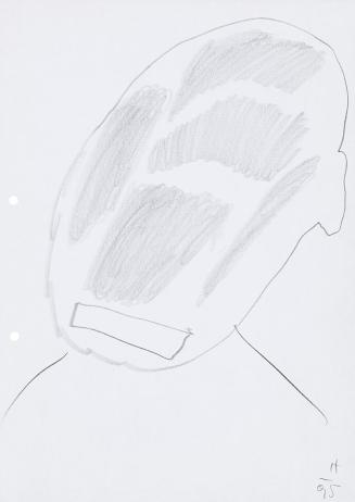 Kurt Hüpfner, Ohne Titel, 1995, Bleistift auf Papier, 29,7 × 21 cm, Privatbesitz, Wien