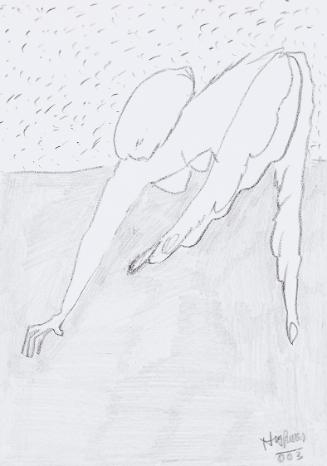 Kurt Hüpfner, Ohne Titel, 2003, Bleistift auf Papier, 29,7 × 21 cm, Privatbesitz, Wien