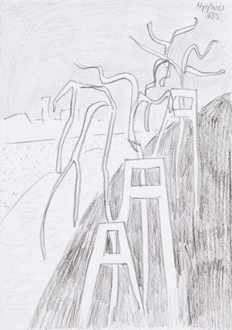 Kurt Hüpfner, Ohne Titel, 2002, Bleistift auf Papier, 29,7 × 21 cm, Privatbesitz, Wien
