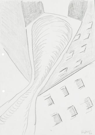 Kurt Hüpfner, Ohne Titel, 1994, Bleistift auf Papier, 29,7 × 21 cm, Privatbesitz, Wien