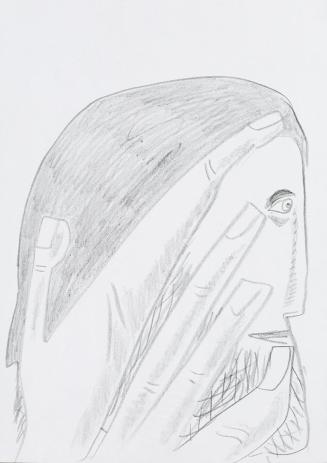 Kurt Hüpfner, Ohne Titel, um 2000, Bleistift auf Papier, 29,7 × 21 cm, Privatbesitz, Wien