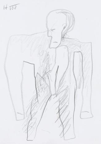 Kurt Hüpfner, Ohne Titel, 2008, Bleistift auf Papier, 29,7 × 21 cm, Privatbesitz, Wien