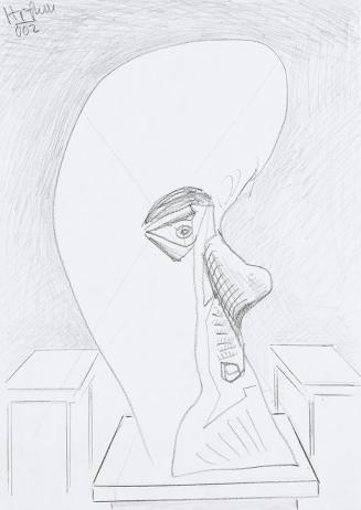 Kurt Hüpfner, Ohne Titel, 2002, Bleistift auf Papier, 29,7 × 21 cm, Privatbesitz, Wien