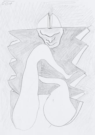 Kurt Hüpfner, Ohne Titel, 2001, Bleistift auf Papier, 29,7 × 21 cm, Privatbesitz, Wien