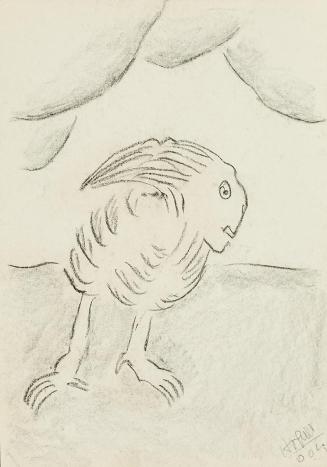 Kurt Hüpfner, Ohne Titel, 2004, Bleistift und Kohle auf ungebleichtem Papier, 29,7 × 21 cm, Pri ...