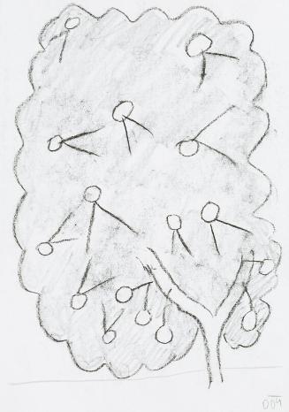 Kurt Hüpfner, Ohne Titel, 2004, Bleistift und Kohle auf Papier, 29,7 × 21 cm, Privatbesitz, Wie ...