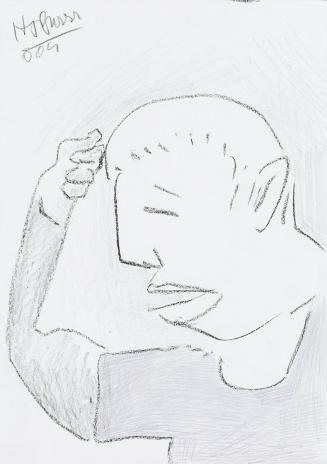 Kurt Hüpfner, Ohne Titel, 2004, Bleistift, Buntstift und Kohle auf Papier, 29,7 × 21 cm, Privat ...