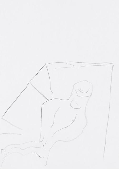 Kurt Hüpfner, Ohne Titel, um 2010, Bleistift auf Papier, 29,7 × 21 cm, Privatbesitz, Wien