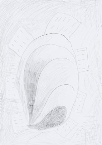 Kurt Hüpfner, Ohne Titel, um 2010, Bleistift auf Papier, 29,7 × 21 cm, Privatbesitz, Wien