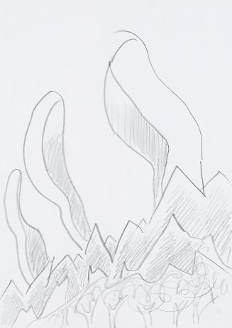 Kurt Hüpfner, Ohne Titel, um 2010, Bleistift auf Papier, 29,7 × 21 cm, Privatbesitz, Wien