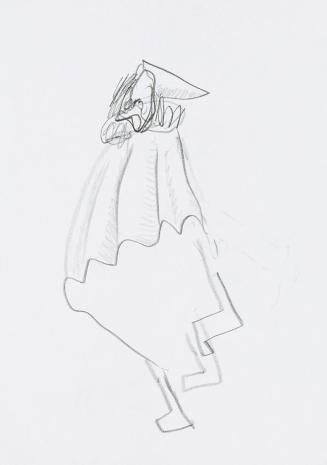Kurt Hüpfner, Ohne Titel, um 2010, Bleistift auf Papier, 29,7 × 21 cm, Privatbesitz, Wien