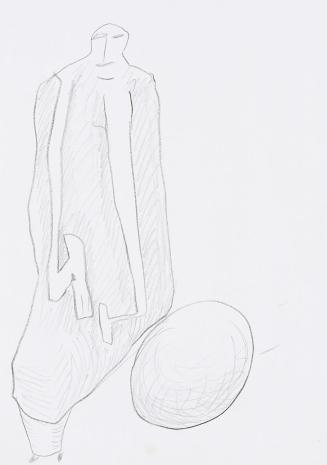 Kurt Hüpfner, Ohne Titel, um 2010, Bleistift auf Papier, 29,7 × 21 cm, Privatbesitz, Wien