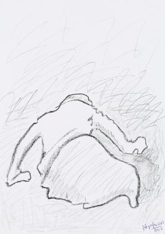 Kurt Hüpfner, Ohne Titel, 2003, Bleistift und Kohle auf Papier, 29,7 × 21 cm, Privatbesitz, Wie ...