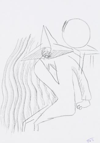 Kurt Hüpfner, Ohne Titel, 2003, Bleistift auf Papier, 29,7 × 21 cm, Privatbesitz, Wien