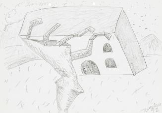 Kurt Hüpfner, Ohne Titel, 1992, Bleistift auf Papier, 21 × 29,7 cm, Privatbesitz, Wien