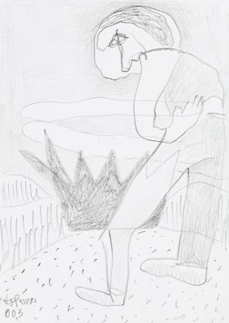 Kurt Hüpfner, Ohne Titel, 2003, Bleistift auf Papier, 29,7 × 21 cm, Privatbesitz, Wien