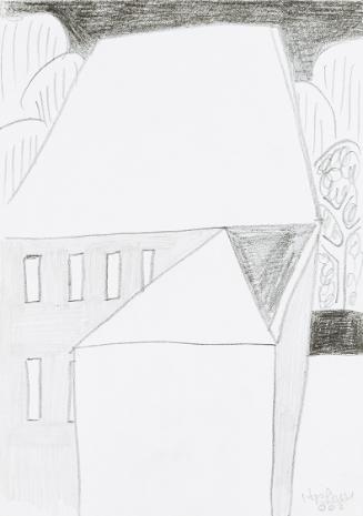 Kurt Hüpfner, Ohne Titel, 2002, Bleistift und schwarzer Buntstift auf Papier, 29,7 × 21 cm, Pri…