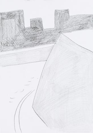 Kurt Hüpfner, Ohne Titel, um 2000, Bleistift auf Papier, 29,7 × 21 cm, Privatbesitz, Wien