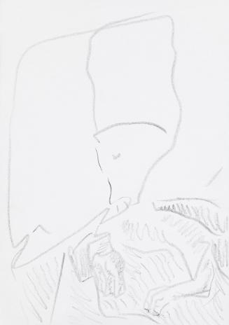 Kurt Hüpfner, Ohne Titel, um 2000, Bleistift auf Papier, 29,7 × 21 cm, Privatbesitz, Wien