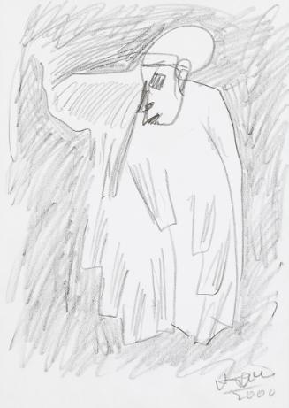 Kurt Hüpfner, Ohne Titel, 2000, Bleistift auf Papier, 29,7 × 21 cm, Privatbesitz, Wien