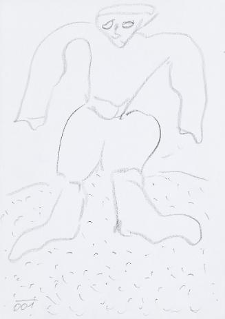 Kurt Hüpfner, Ohne Titel, 2001, Bleistift auf Papier, 29,7 × 21 cm, Privatbesitz, Wien