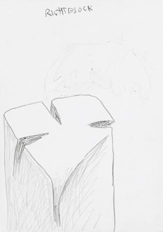 Kurt Hüpfner, Ohne Titel, um 2000, Bleistift auf Papier, 29,7 × 21 cm, Privatbesitz, Wien