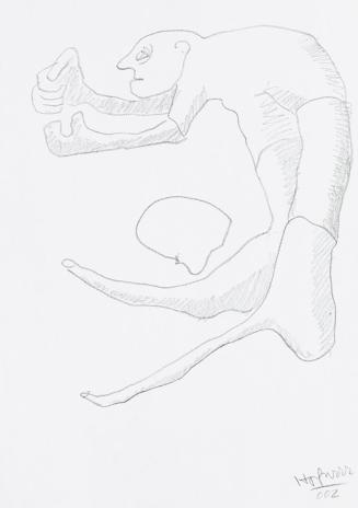 Kurt Hüpfner, Ohne Titel, 2002, Bleistift auf Papier, 29,7 × 21 cm, Privatbesitz, Wien