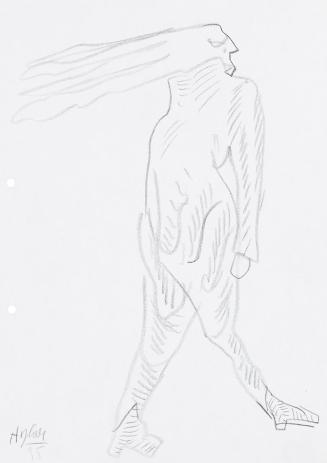 Kurt Hüpfner, Ohne Titel, 1995, Bleistift auf Papier, 29,7 × 21 cm, Privatbesitz, Wien