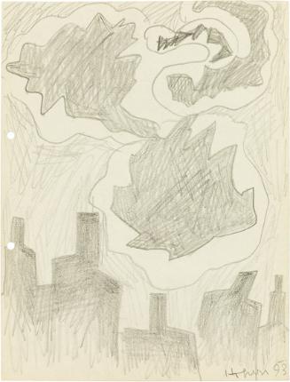 Kurt Hüpfner, Ohne Titel, 1993, Bleistift auf ungebleichtem Papier, 29,7 × 21 cm, Privatbesitz,…