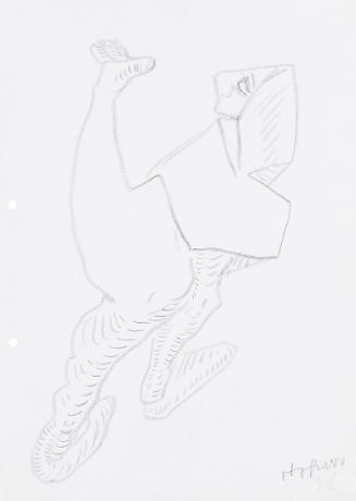 Kurt Hüpfner, Ohne Titel, 1996, Bleistift auf Papier, 29,7 × 21 cm, Privatbesitz, Wien