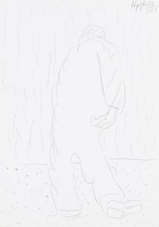 Kurt Hüpfner, Ohne Titel, 2002, Bleistift auf Papier, 29,7 × 21 cm, Privatbesitz, Wien
