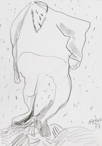 Kurt Hüpfner, Ohne Titel, 1997, Bleistift auf Papier, 29,7 × 21 cm, Privatbesitz, Wien