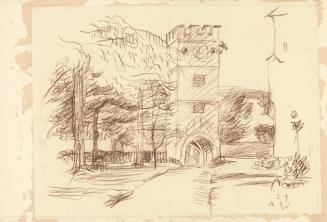 Alfred Wickenburg, Seggau, 1929, Braune Kreide auf Papier, Blattmaße: 29,9 × 44 cm, Secession,  ...