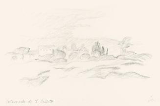 Alfred Wickenburg, Catacombe di S. Calisto, 1920/1923, Graphit auf Papier, Blattmaße: 24 × 33,1 ...