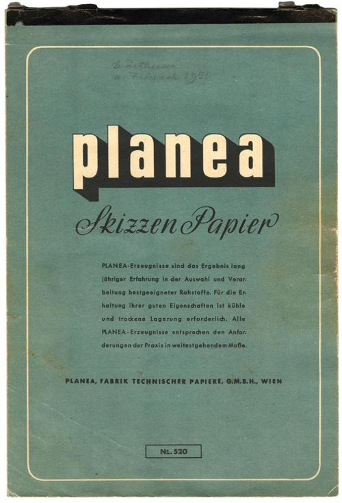 Alfred Wickenburg, planea Skizzen Papier, Skizzenbuch, No. 520: Wörthersee u. Friesach 1950, 19 ...