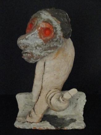 Kurt Hüpfner, Ödipus geblendet, 2009, Terrakotta, Gips, mit Acrylfarbe bemalt, H ca. 35 cm, Unb ...