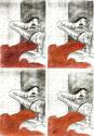 Kurt Hüpfner, Ohne Titel, 2. Zustand, Graphic Novel, nach 2002, Kopie, mit Buntstift bearbeitet ...