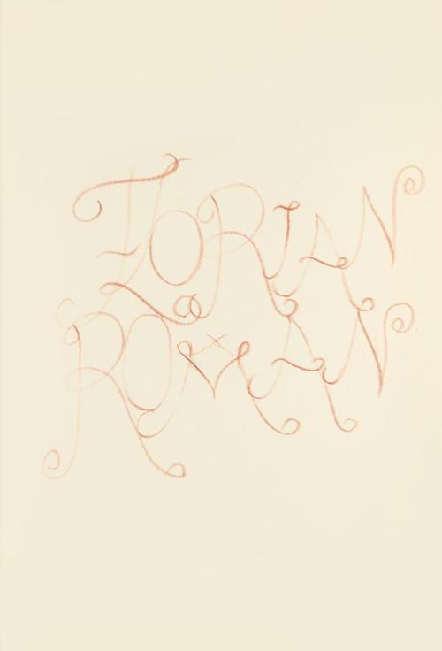 Alfred Wickenburg, Entwurf für den Schriftzug auf dem Cover des Romans "Florian" von Erik Wicke ...