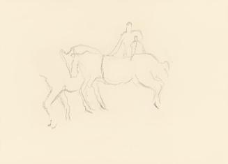 Alfred Wickenburg, Pferdestudien, 1939/1944, Graphit auf Papier, Blattmaße: 21 × 29,5 cm, Leihg ...