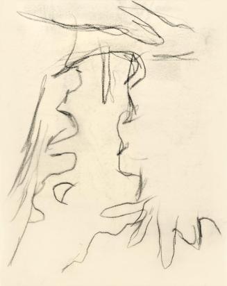 Alfred Wickenburg, Skizze, um 1960, Kohle auf Transparentpapier, Blattmaße: 14,5 × 19,1 cm, Lei ...