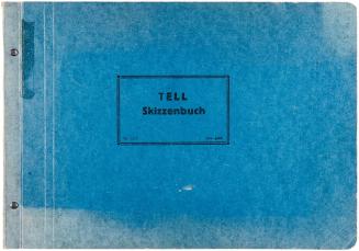 Alfred Wickenburg, Tell Skizzenbuch Nr. 1272: Coralpe (Nr. 17), 1950, Bleistift, rote Kreide, R ...