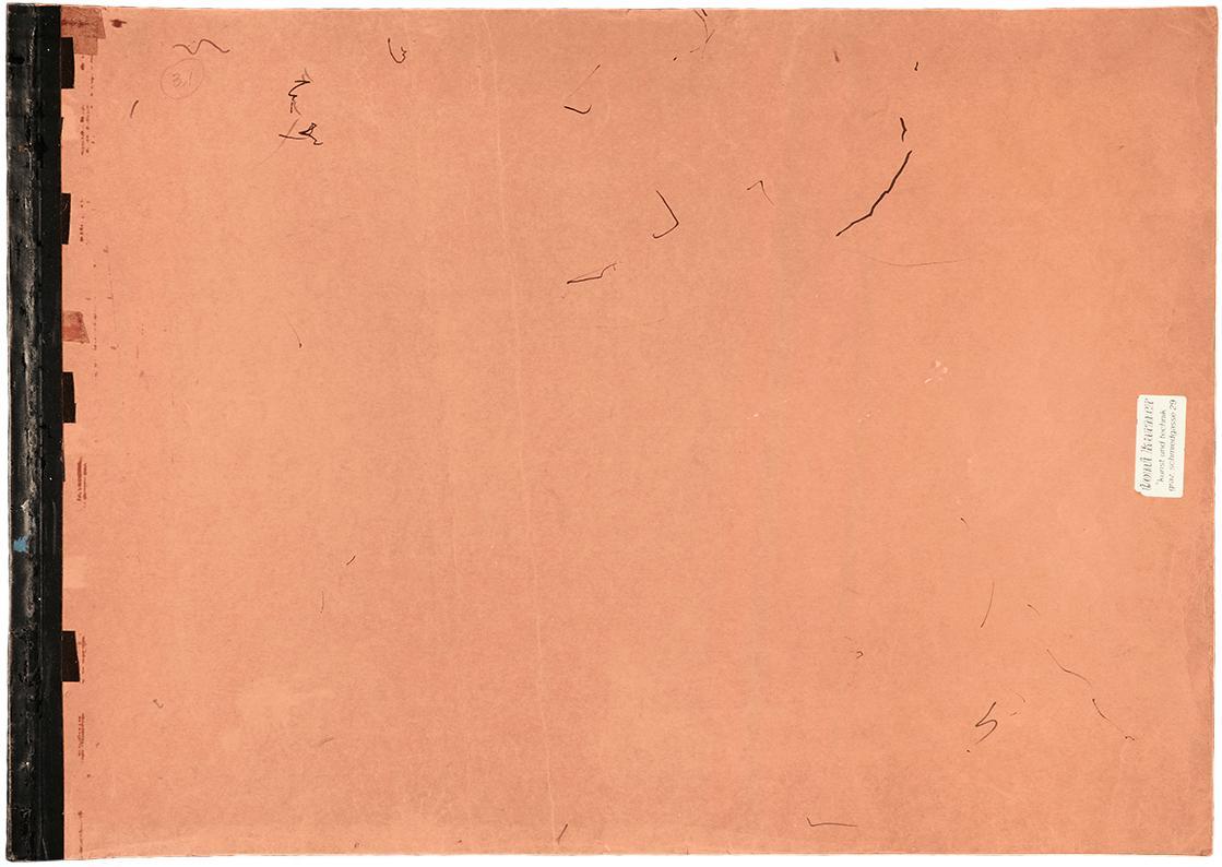 Alfred Wickenburg, Roter Skizzenblock (Nr. 31), um 1970, Bleistift und Filzstift auf Papier, 42 ...