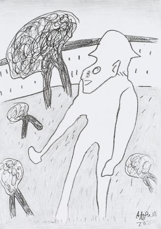 Kurt Hüpfner, Ohne Titel, 2000, Kopie, mit Bleistift bearbeitet, 29,7 × 21 cm, Privatbesitz, Wi…