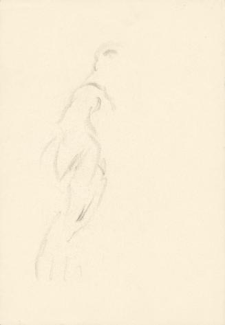Alfred Wickenburg, Figurenskizze, 1920/1923, Graphit auf Papier, Blattmaße: 25,1 × 17 cm, Priva ...