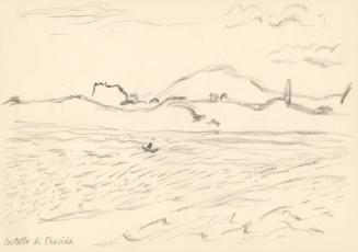 Alfred Wickenburg, Castello di Procida, 1920/1923, Graphit auf Papier, Blattmaße: 17,9 × 25,1 c ...