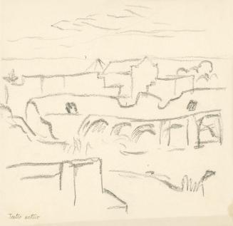 Alfred Wickenburg, Teatro antico, 1920/1923, Graphit auf Papier, Blattmaße: 24,6 × 25,3 cm, Pri ...